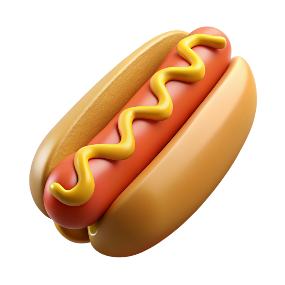 serene-vintage-hot-dog-with-mustard-classic-style-cutout-high-quality-free-png